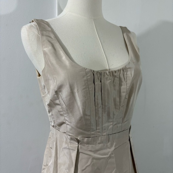 J. Crew 100% Silk Ivory Clementine Dress Sz 2 Sleeveless Bridal Cocktail Wedding - Picture 2 of 14